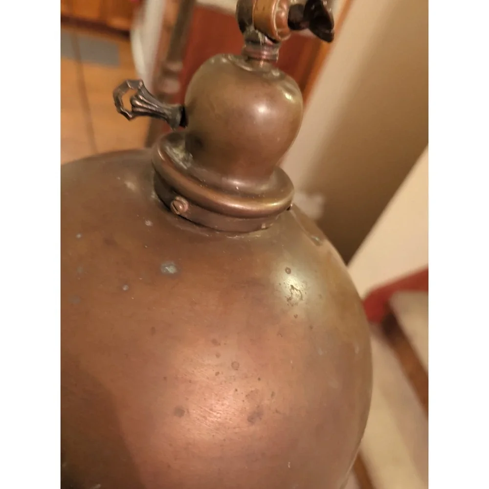 Antique Handel  All Brass Gooseneck  Lamp. Rare.Cloth Tag.Industrial Styled.